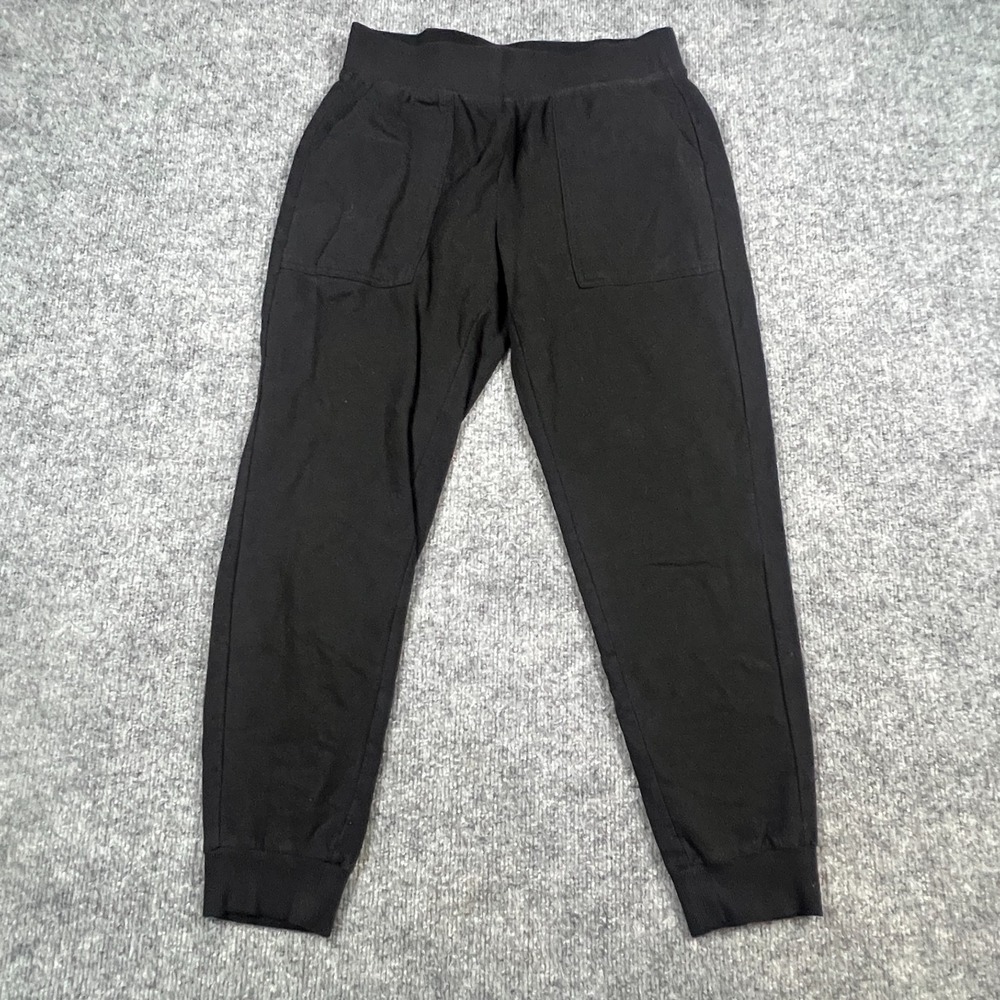 Sonoma Goods For Life Jogger Pant Women Small Petite Black Cotton Mid Rise Taper